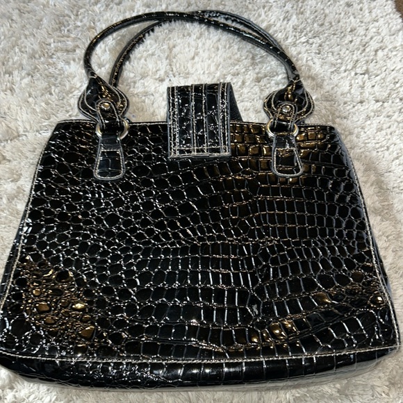 Vintage Cato Embossed Faux Leather Purse - Picture 10 of 13